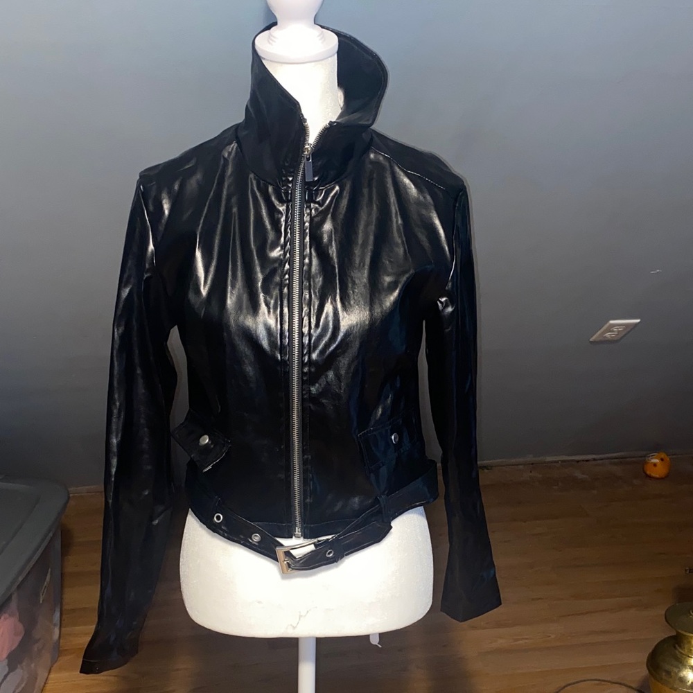 Women's Black Leather Jacket